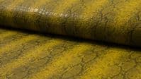 Luxury Realistic Crocodile Snakeskin Fabric Material - OCRE